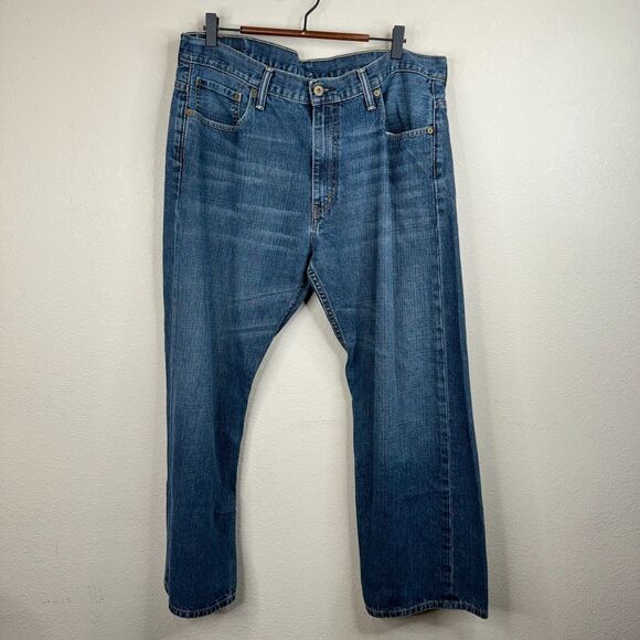 Levi's Men's 569‎ High Rise Straight Leg Jeans Denim Blue Size 30/36 - Picture 1 of 14